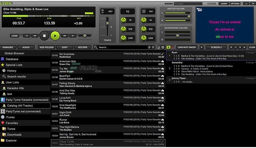 PCDJ LYRX 1.10.3