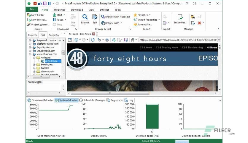 MetaProducts Offline Explorer Enterprise 8.6.0.4988