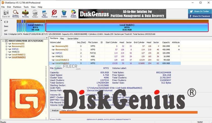 DiskGenius Professional 6.0.0.1631