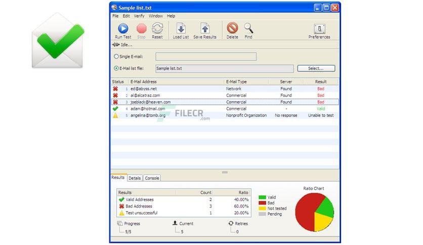 Maxprog eMail Verifier 3.8.6